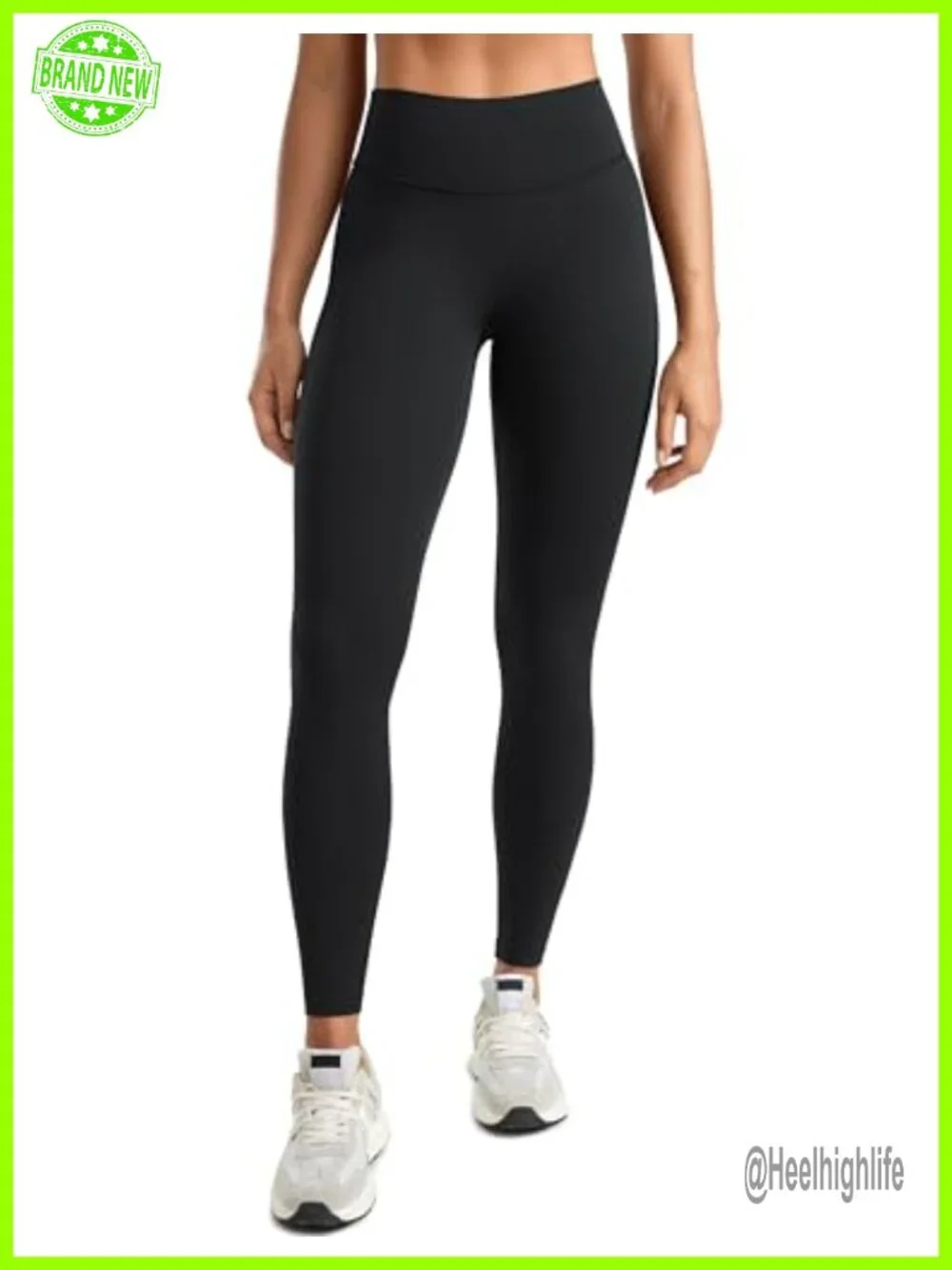 High Waisted No Front Seam Leggings 25